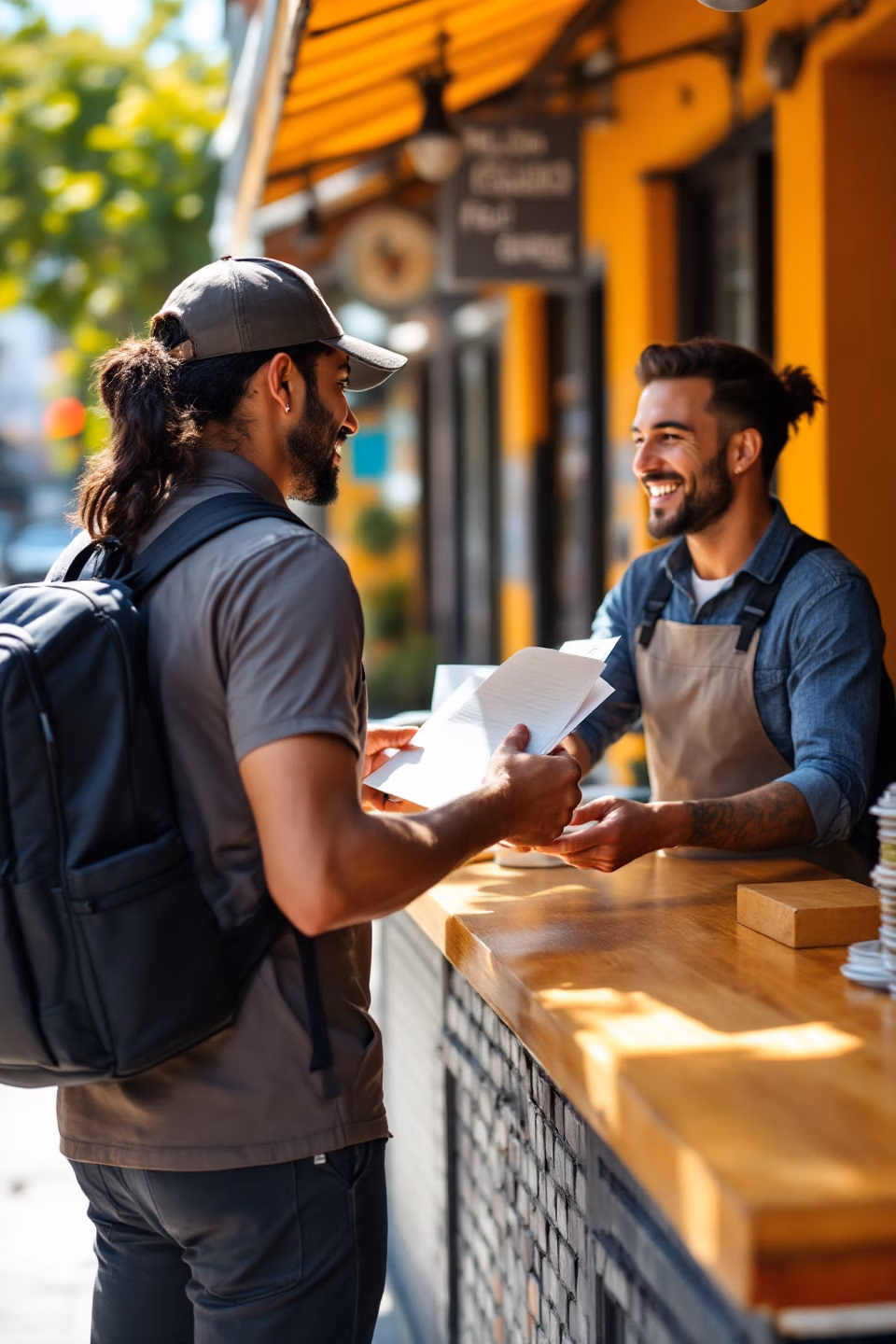 gente en restaurante